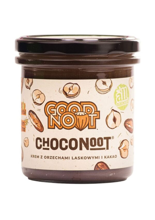 Krem z orzechów laskowych i kakao 350 g Choconoot - Good Noot - krem z orzechow laskowych good noot 1 -