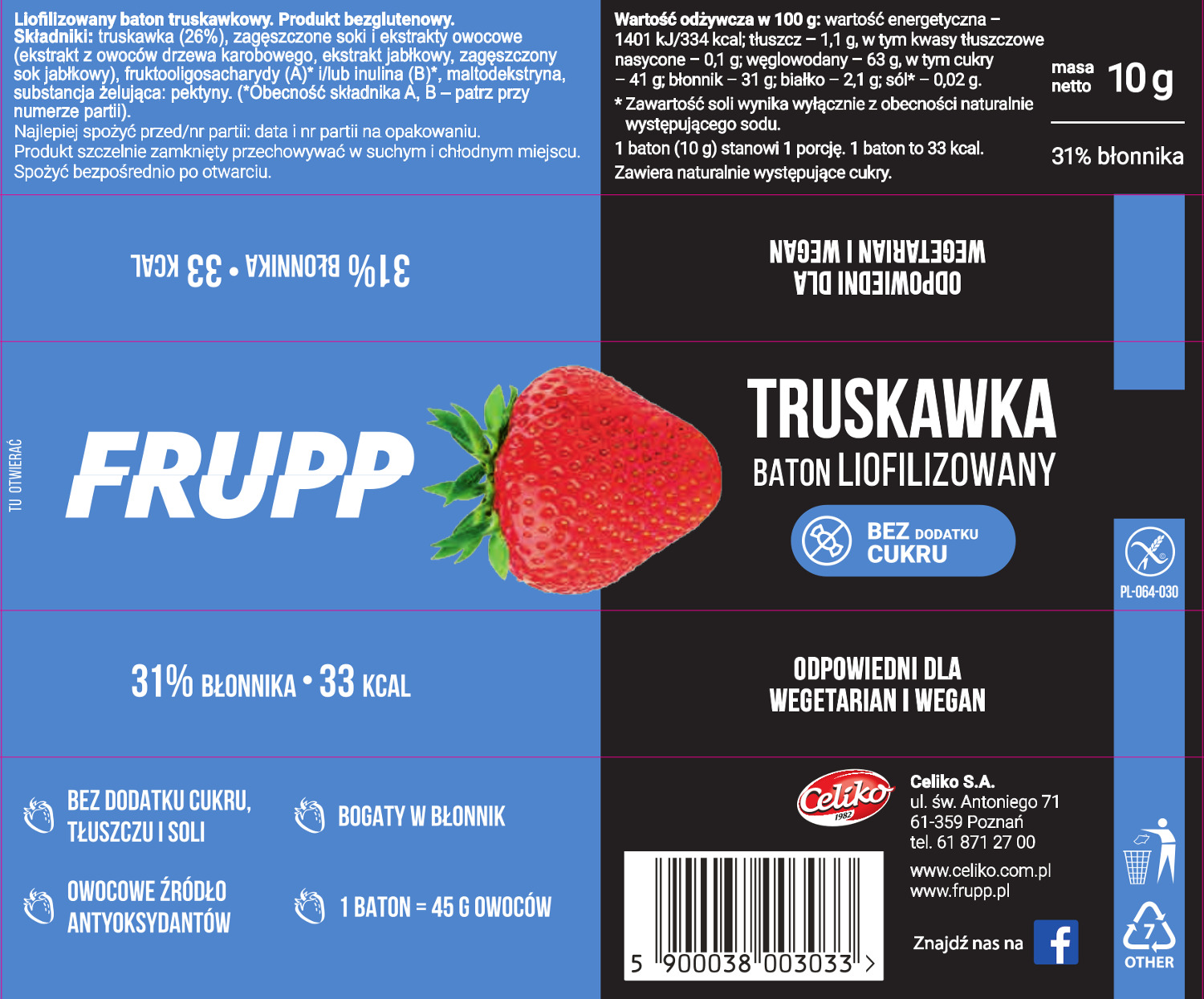 f22e9fb4442c0a06ba48ed2787e083ef.jpg Baton truskawkowy liofilizowany bez cukru bezglutenowy Frupp 10 g - f22e9fb4442c0a06ba48ed2787e083ef -