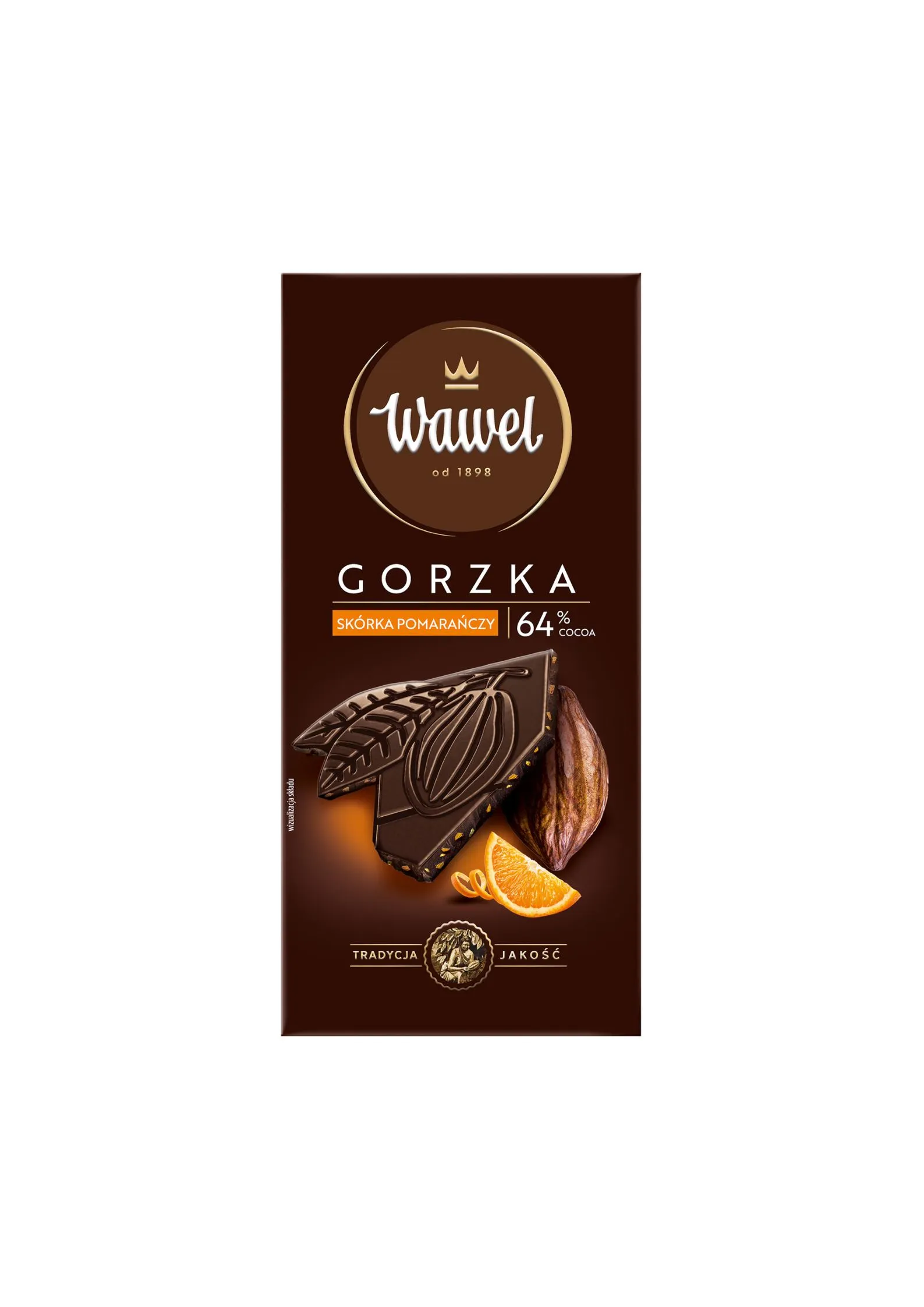 czekolada-gorzka-premium-64-z-skorka-pomaranczy-90g-wawel czekolada-gorzka-premium-64-z-skorka-pomaranczy-90g-wawel