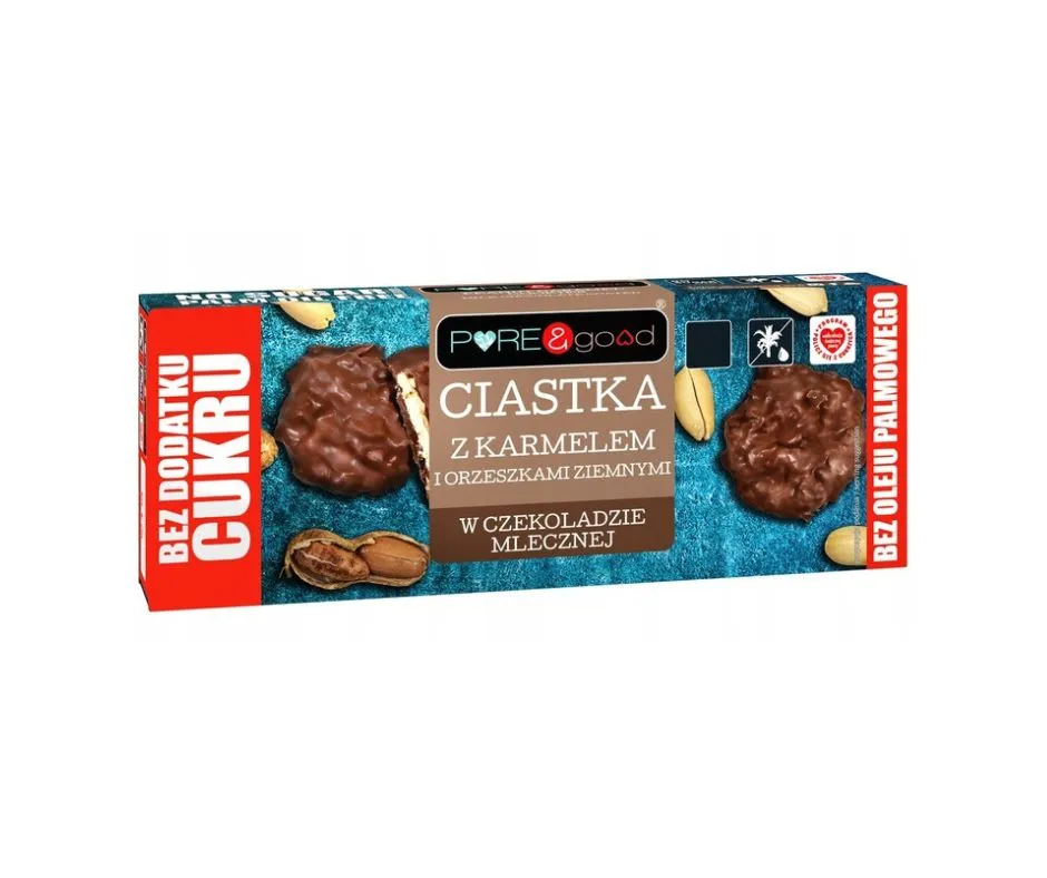 ciastka-bez-cukru-z-karmelem-i-orzechami-w-czekoladzie-128g-puregood ciastka-bez-cukru-z-karmelem-i-orzechami-w-czekoladzie-128g-puregood