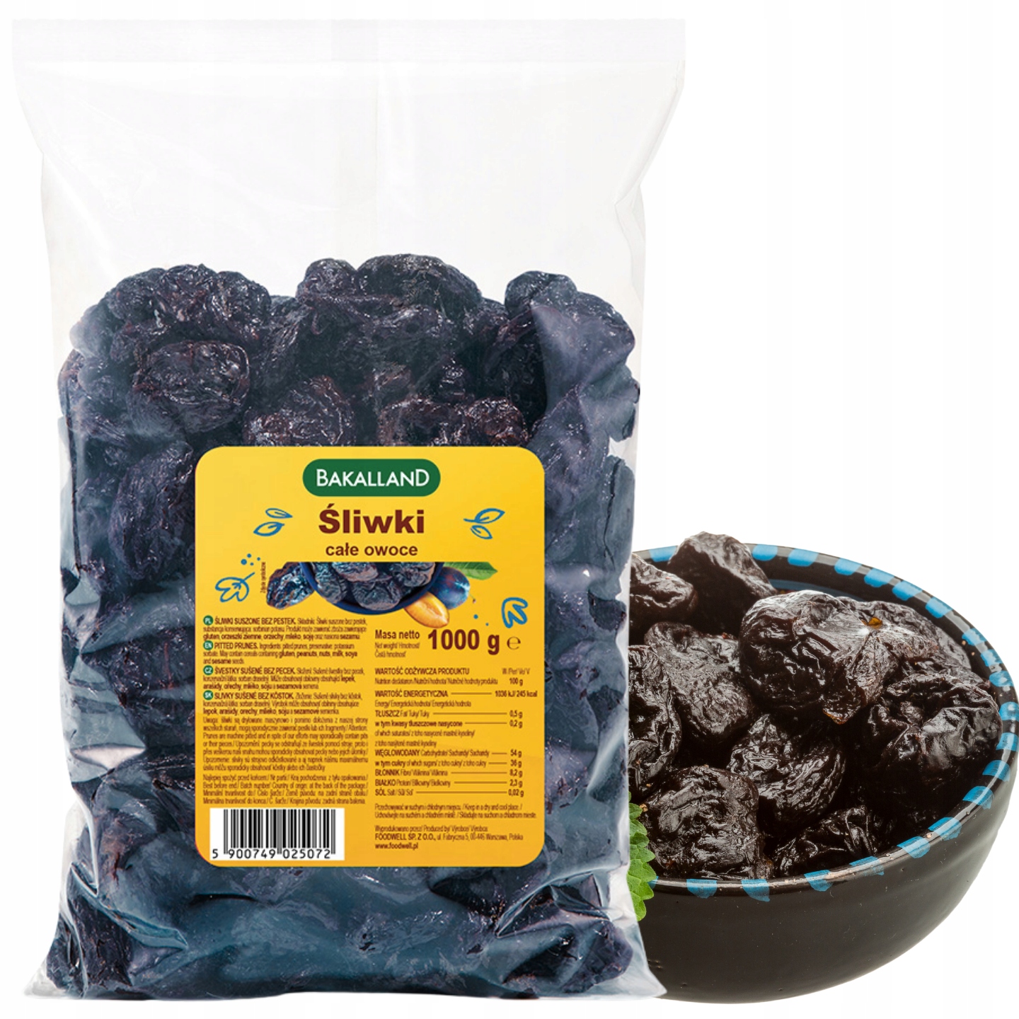 sliwki-suszone-1-kg-bakalland Śliwki Suszone 1 kg Bakalland