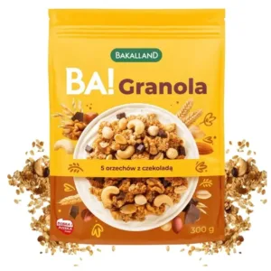 Granola 5 Orzechów z Czekoladą 300g Bakalland BA!