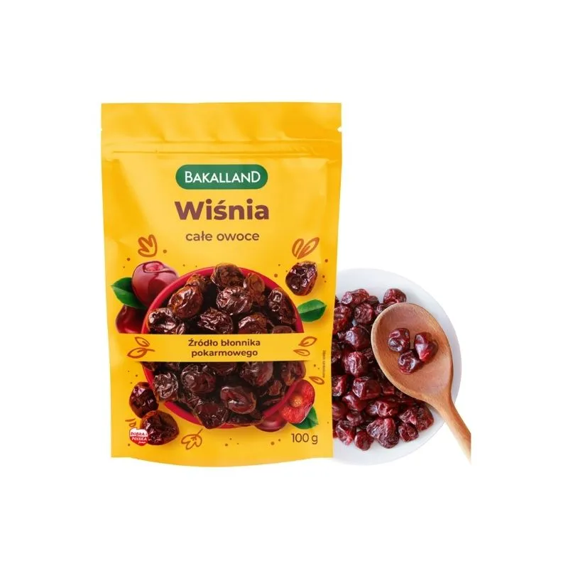 wisnie-suszone-100g-bakalland Wiśnie Suszone 100g Bakalland