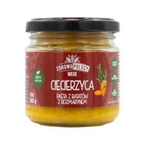 Pasta z Ciecierzycy batatów z rozmarynem 185g Zdrowopolscy WEGE