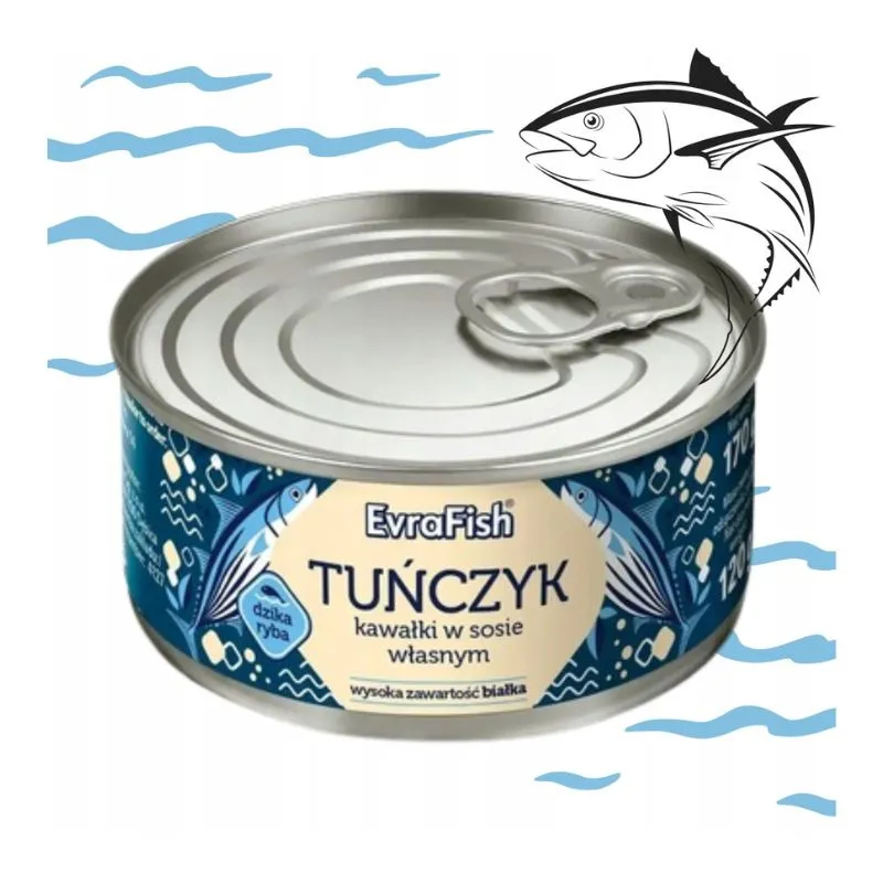tunczyk-w-sosie-wlasnym-kawalki-w-wodzie-170g-evrafish-_1_ Tuńczyk w Sosie Własnym Kawałki w Wodzie 170g EvraFish