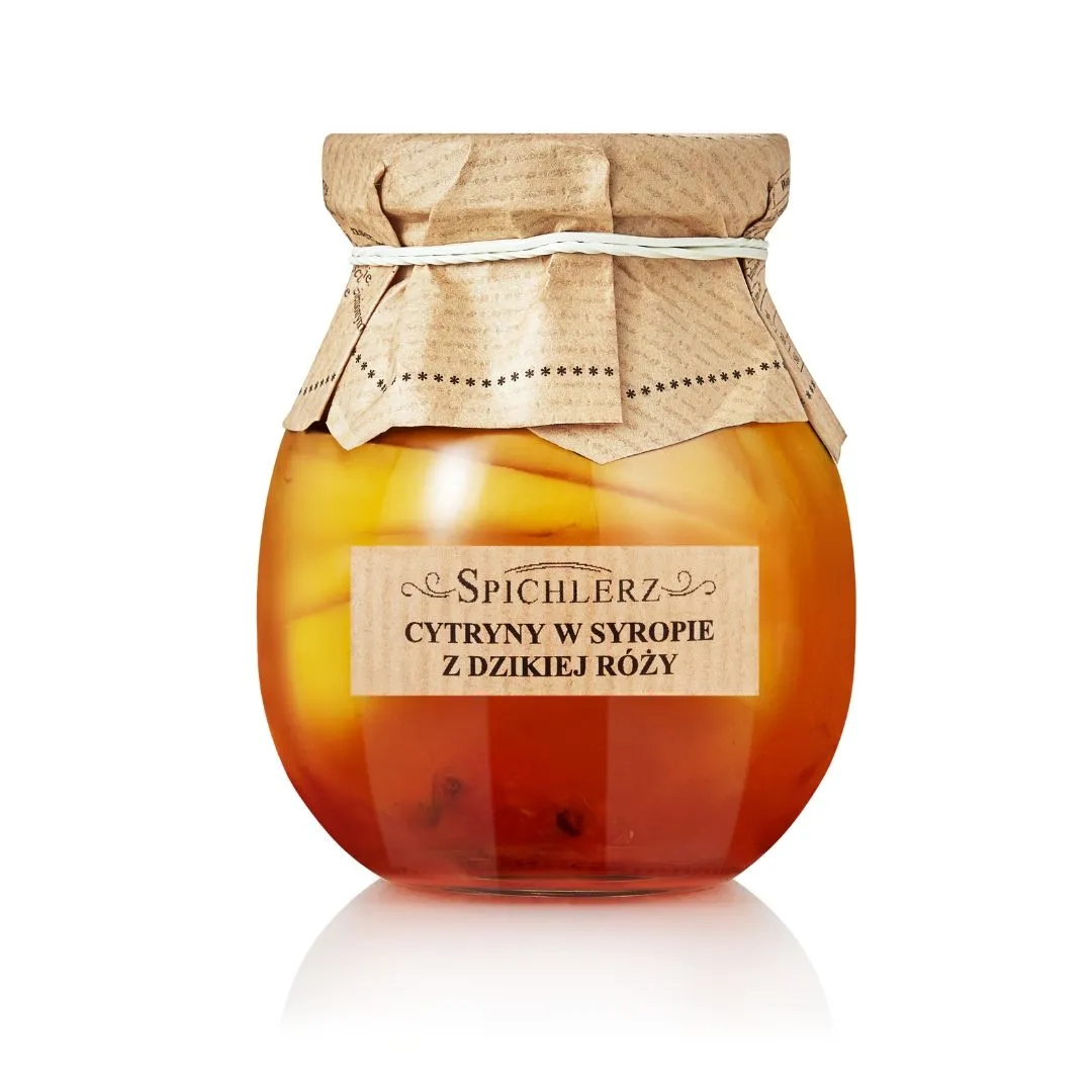 cytryny-w-syropie-z-dzikiej-rozy-260g-spichlerz Cytryny w syropie z dzikiej róży 260g Spichlerz