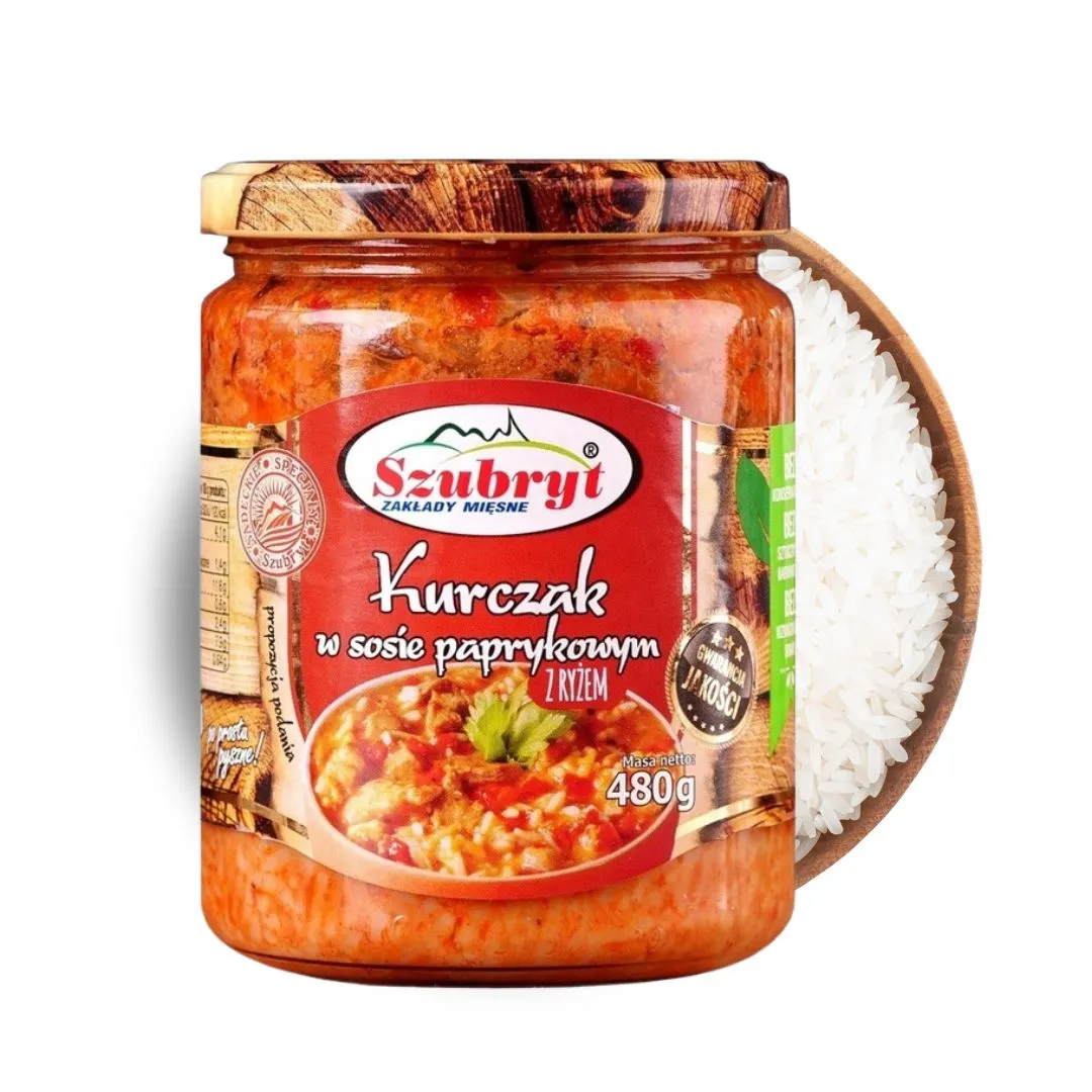 kurczak-w-sosie-paprykowym-z-ryzem-szubryt-480g Kurczak w sosie paprykowym z ryżem Szubryt 480g