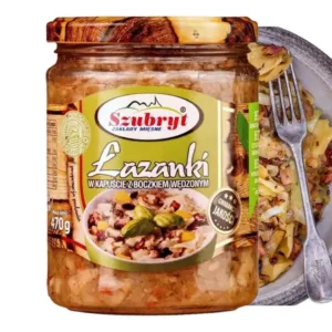 Łazanki z kapustą z boczkiem wędzonym 470g Szubryt
